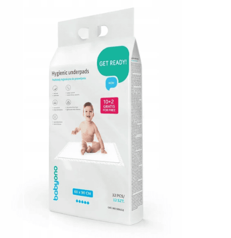 Пелюшки гігієнічні BabyOno 60*90см 12шт 509/12