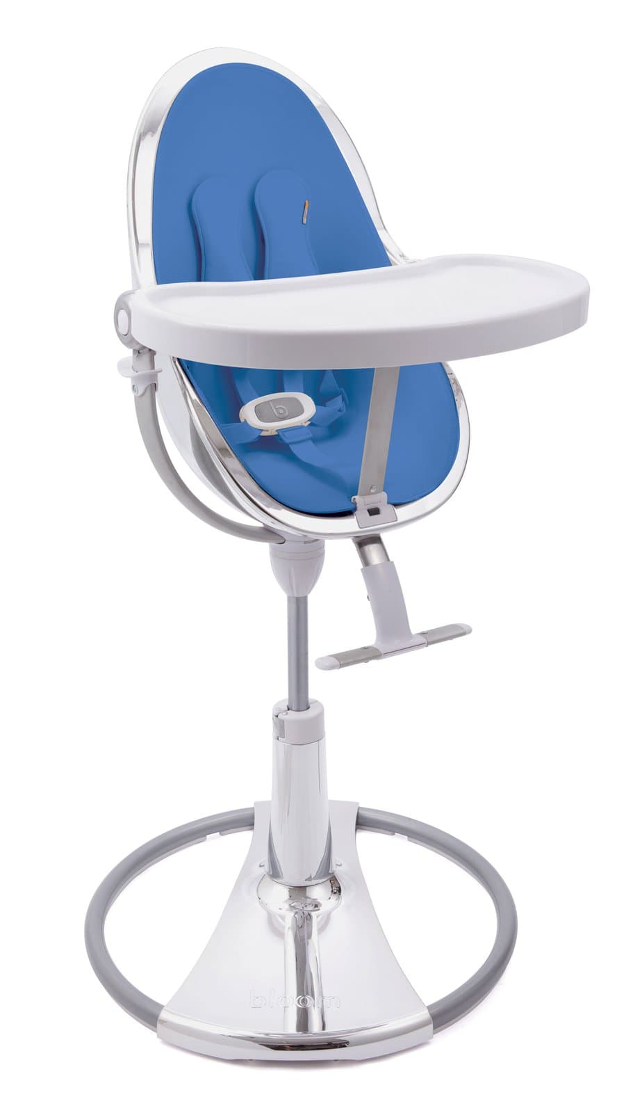 Стільчик для годування Bloom Fresco Silver+riviera blue E10535-S\E10540-RBL