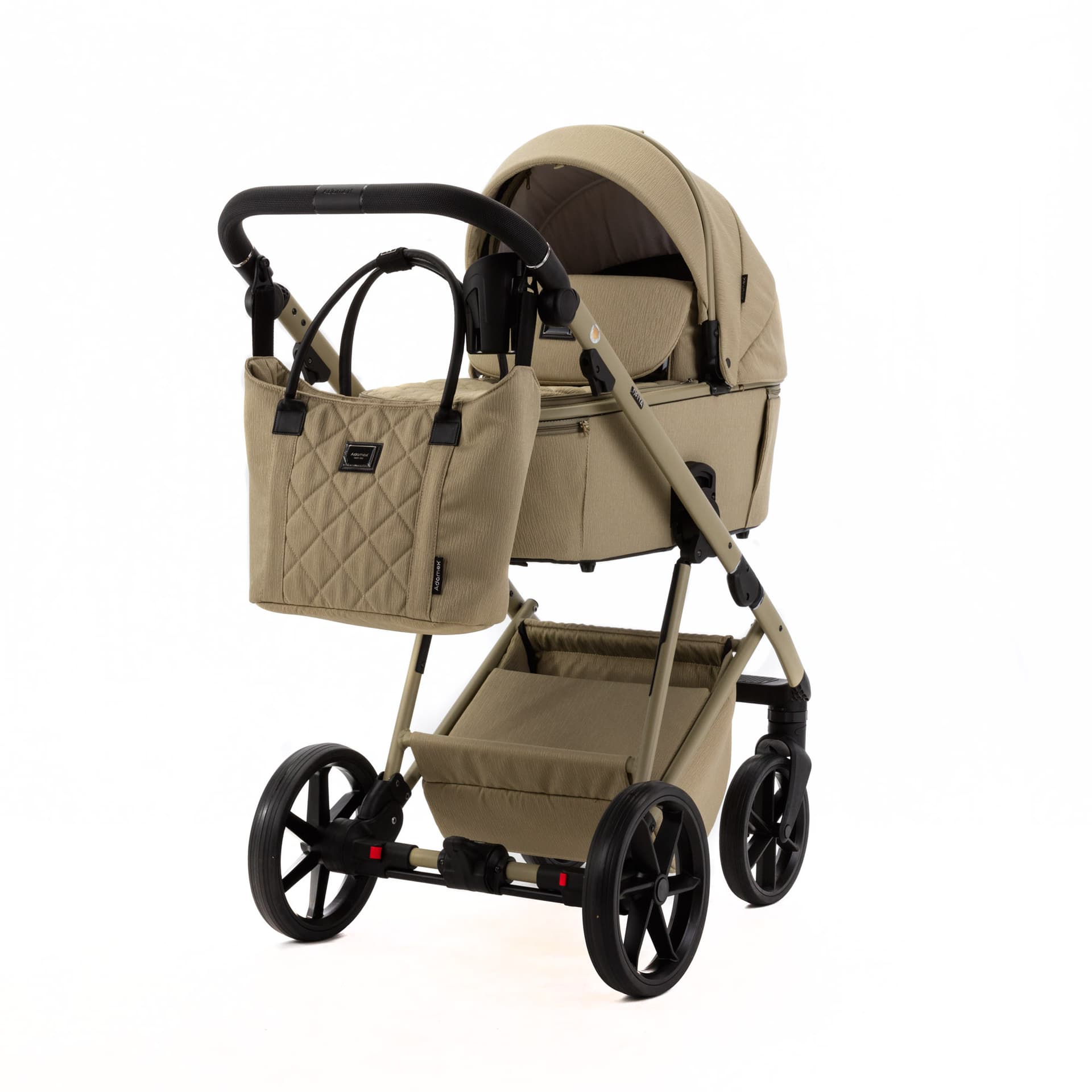 Коляска універсальна 2в1 Adamex Delta DN-13 olive DN13113