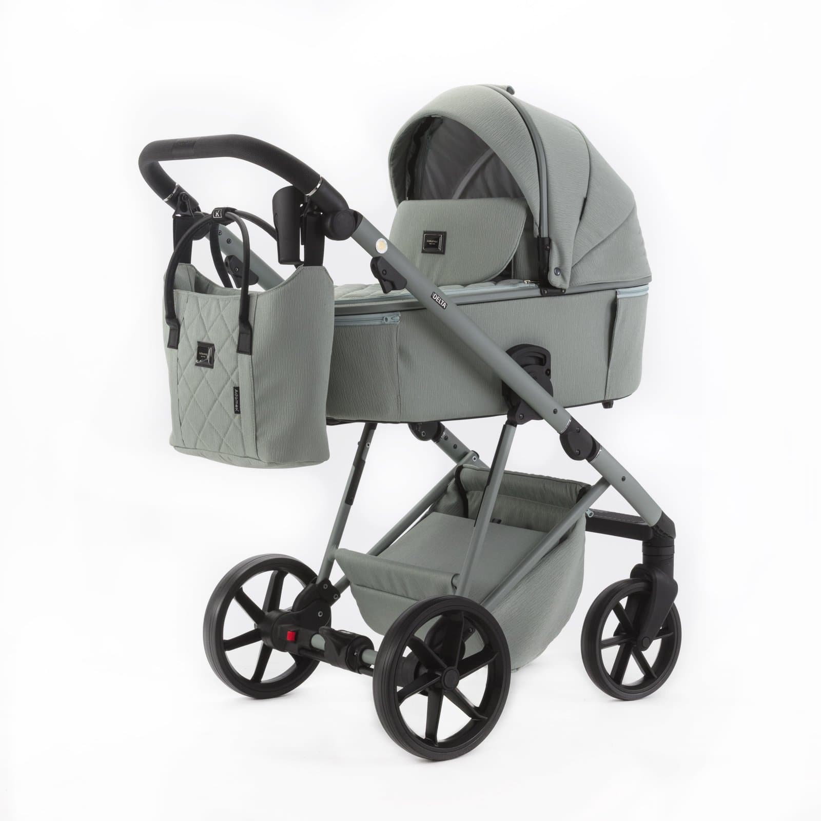 Коляска універсальна 2в1 Adamex Delta DN-8 mint DN81108