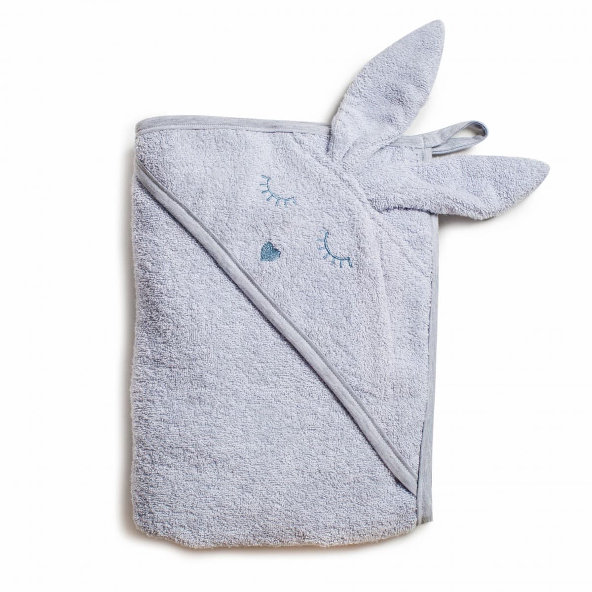 Рушник-куточок для купання Twins Rabbit grey 1500-TANК-10