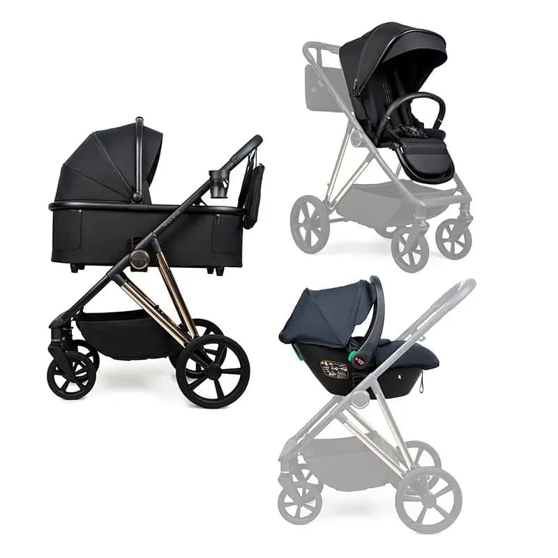 Коляска універсальна 3в1 Ninos Amor NAM3V12026BG Black Gold