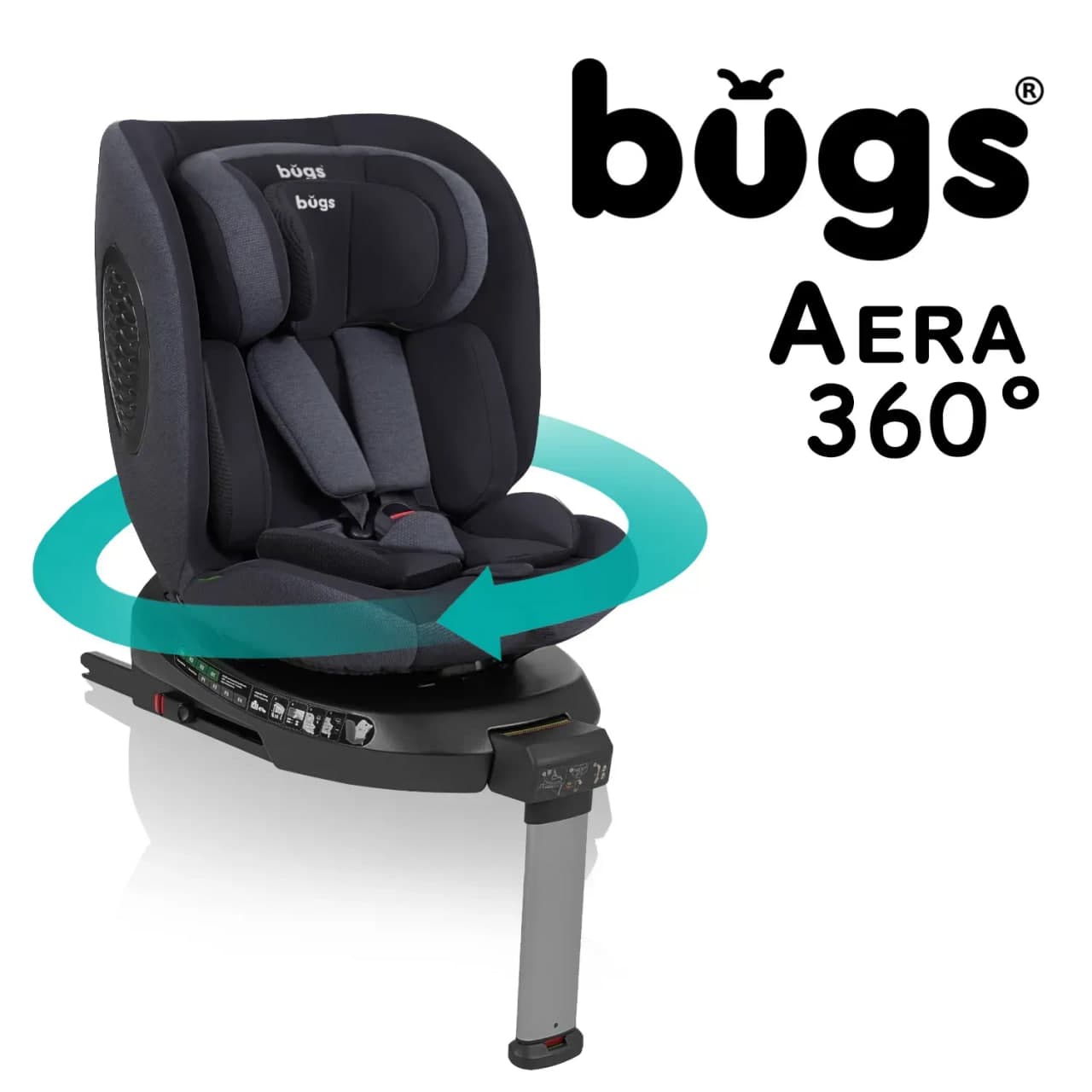 Автокрісло Bugs Aera 360° Iron Grey 0569