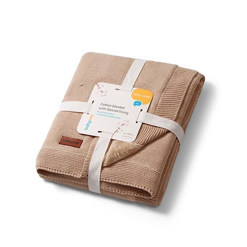 Ковдра BabyOno бавовняна з фланелевою підкладкою 75*100 см 1671/03