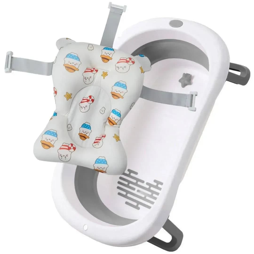 Ванна дитяча складна Babyhood Комфорт з гіркою BH-326LG+CS Сірий
