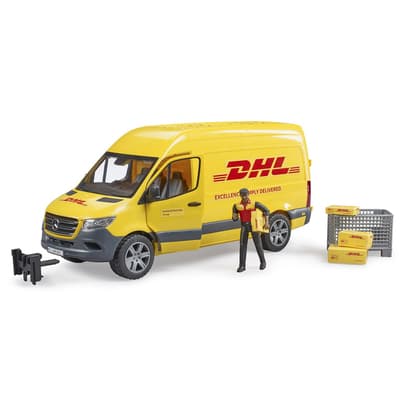 Автомобіль MB Sprinter кур'єр DHL з фігуркою Bruder 02671