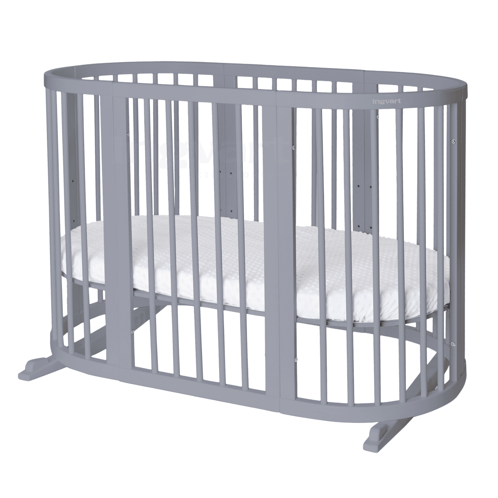 Ліжко-трансформер 9в1 IngVart Smart bed Oval 1607040 Сірий