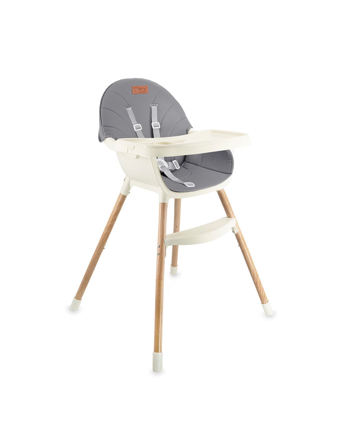 Стільчик для годування MoMi Reki Grey KRKA00034
