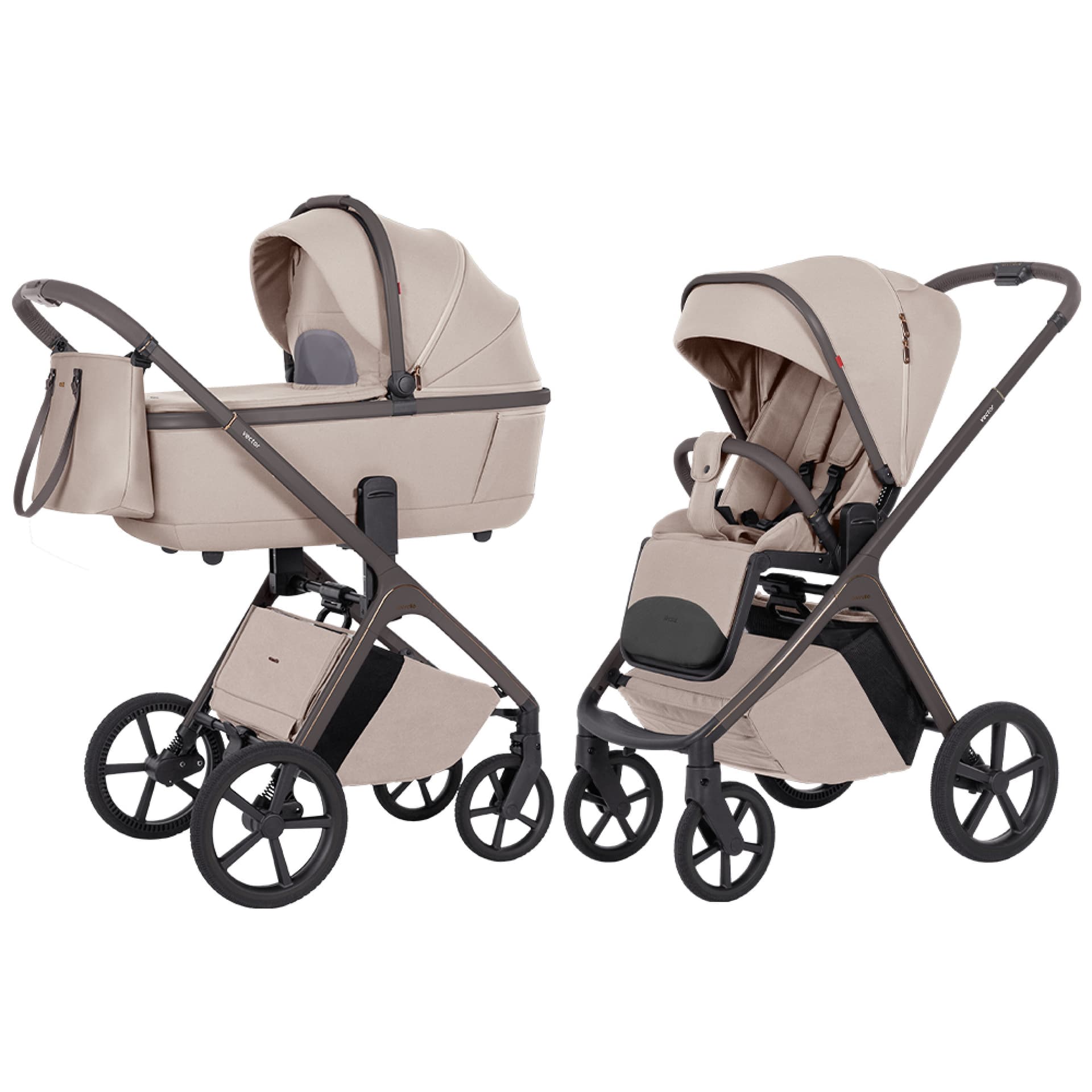 Коляска універсальна 2в1 Carrello Vector CRL-6552 Angora beige