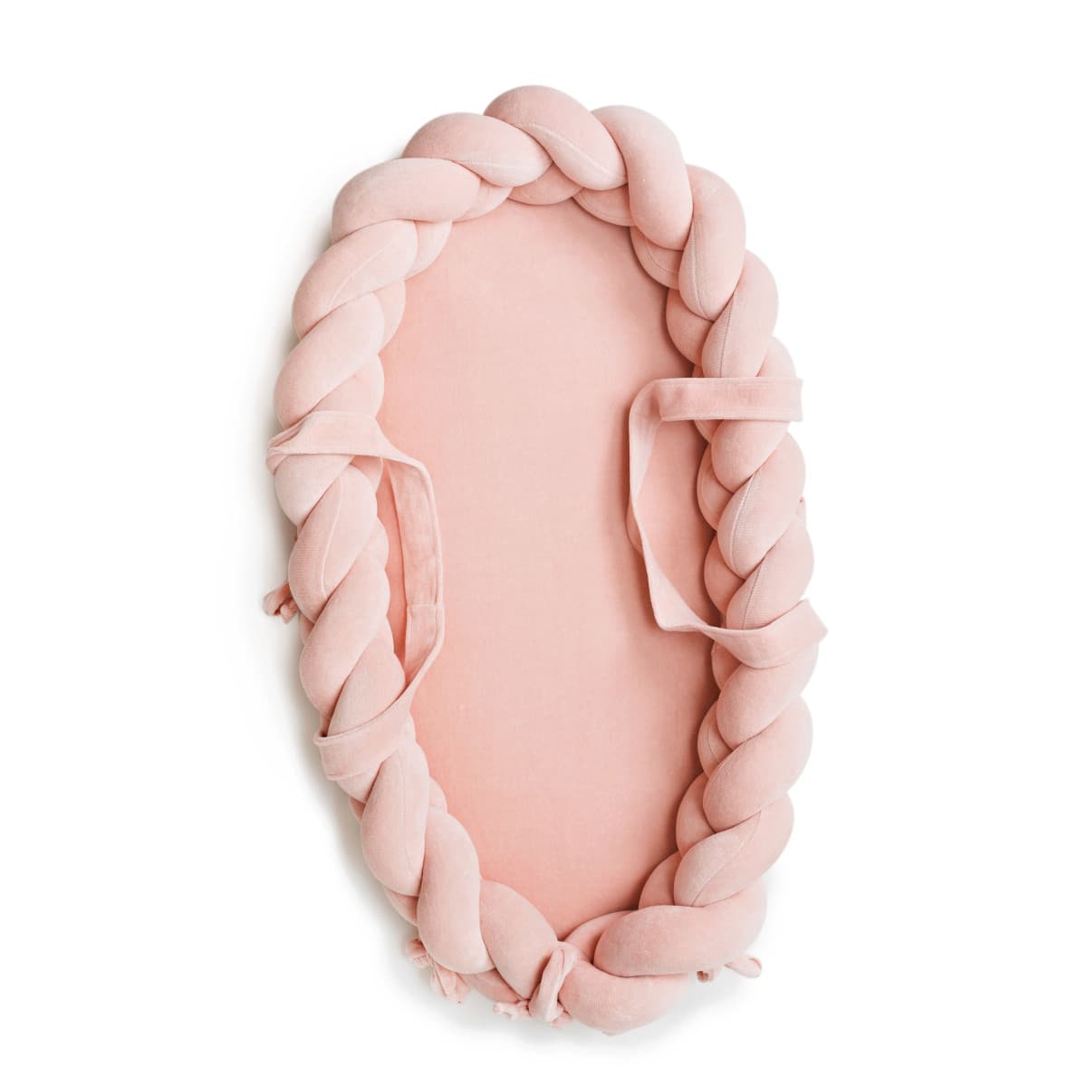Кокон Twins з косичкою 9064-TMKV-24 powder pink