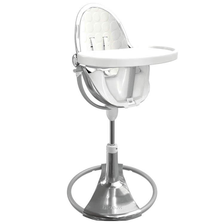 Стільчик для годування Bloom Fresco Silver+coconut white E10535-S\U10543-CW