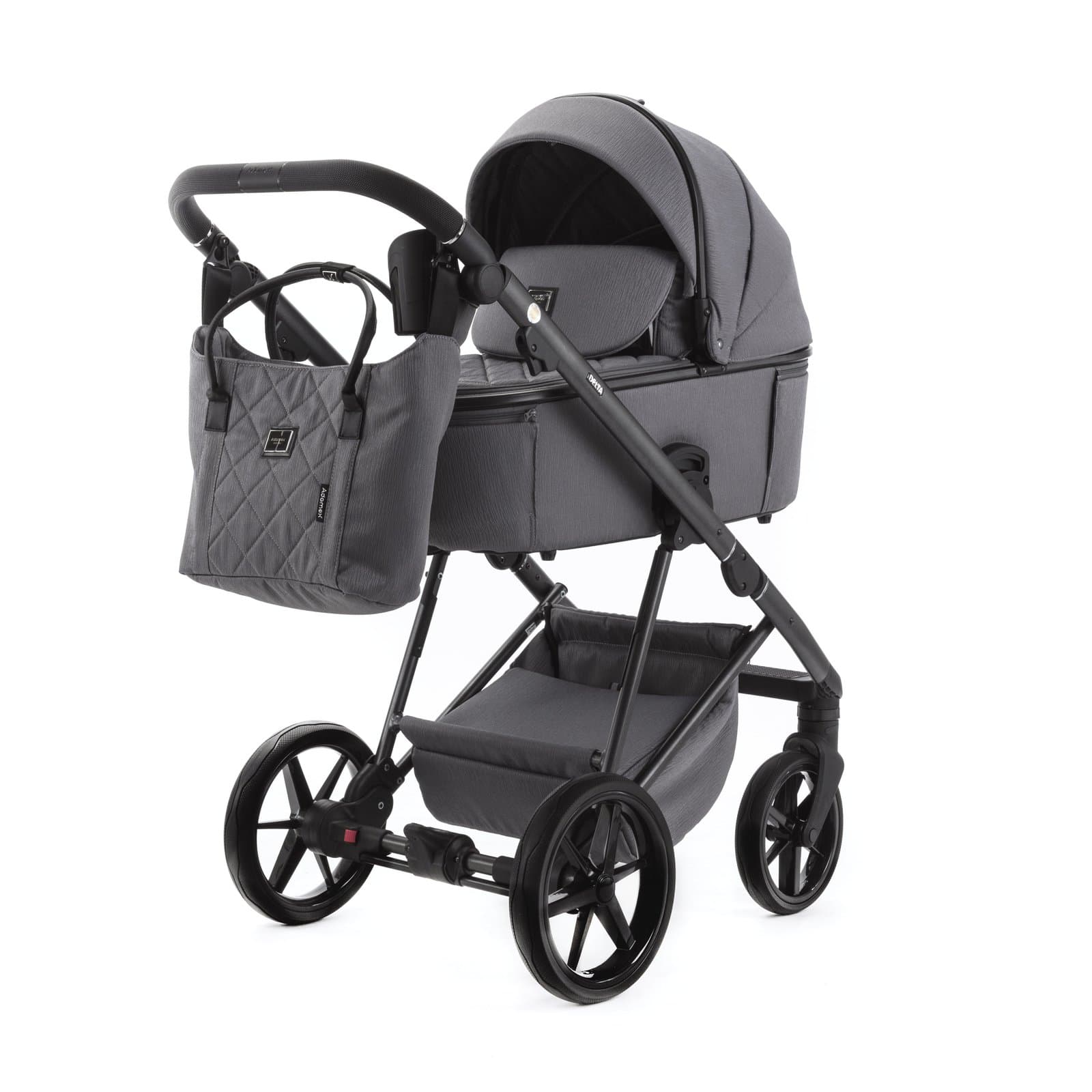 Коляска універсальна 2в1 Adamex Delta DN-10 stone DN10110