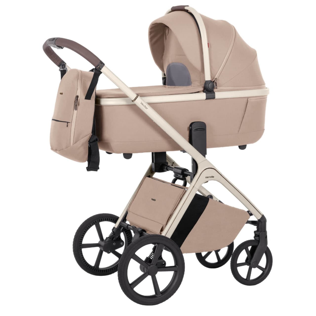Коляска універсальна 2в1 Carrello Vector CRL-6550 Walnut Beige