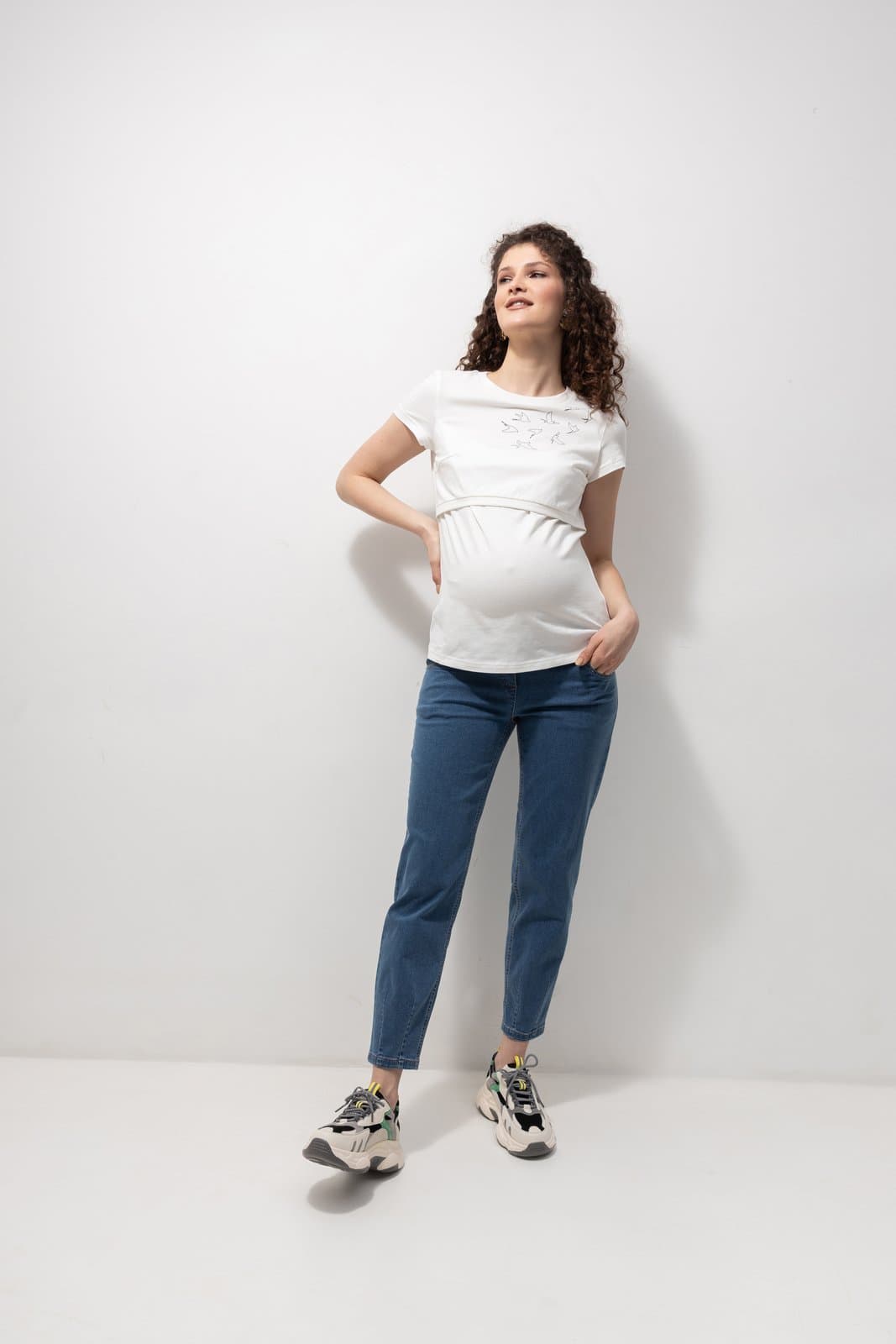 Джинси для вагітних S- XL Юла мама SHELDON DENIM DM-23.011 -синій