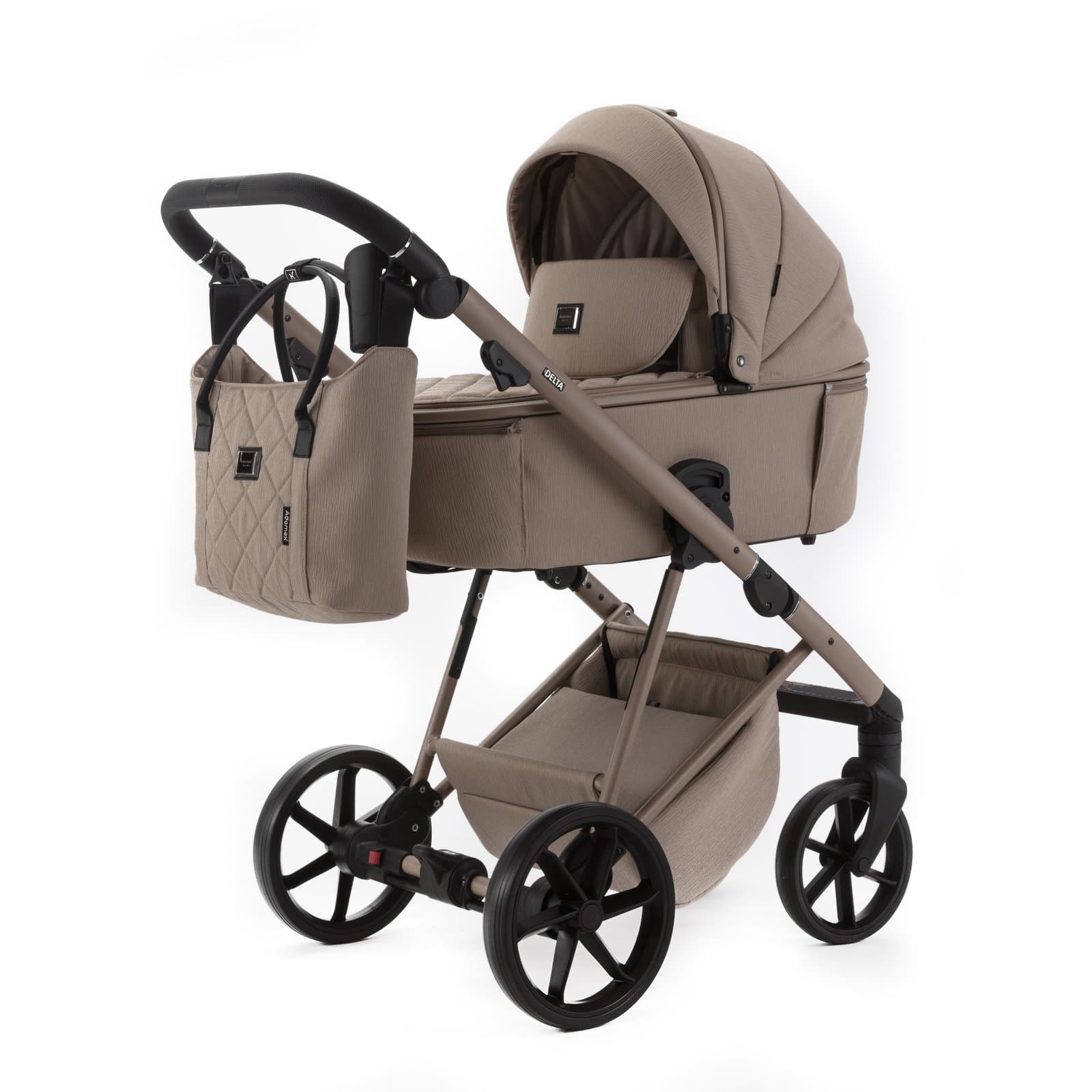 Коляска універсальна 2в1 Adamex Delta DN-5 camel DN51105