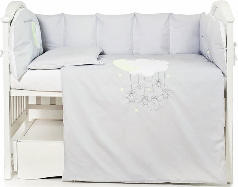 Постільний комплект Twins Moonlight grey 6од 4011-BTMO-10