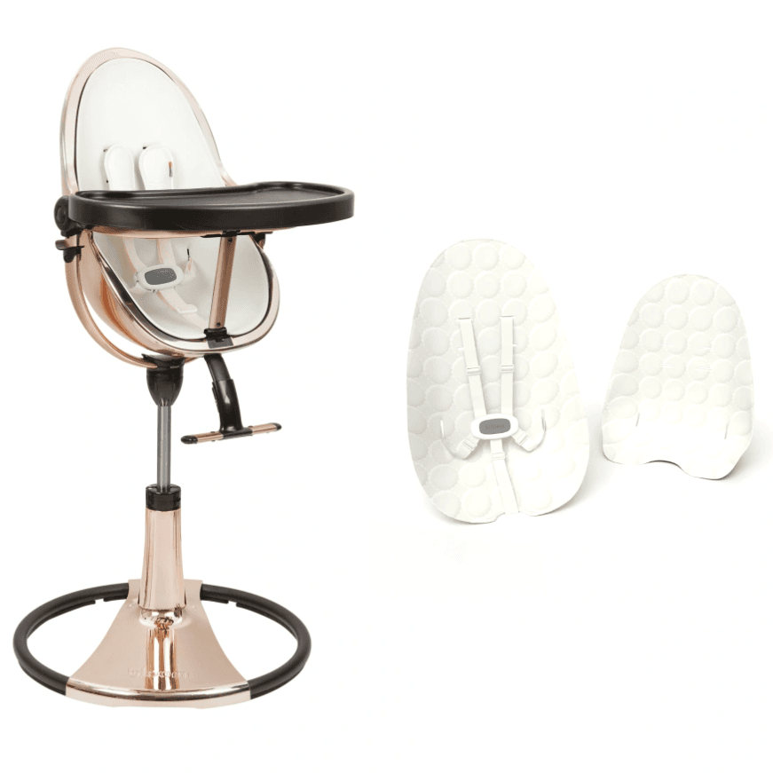 Стільчик для годування Bloom Fresco Rose Gold/Rose Gold+coconut white U10515-GRB\U10543-CW