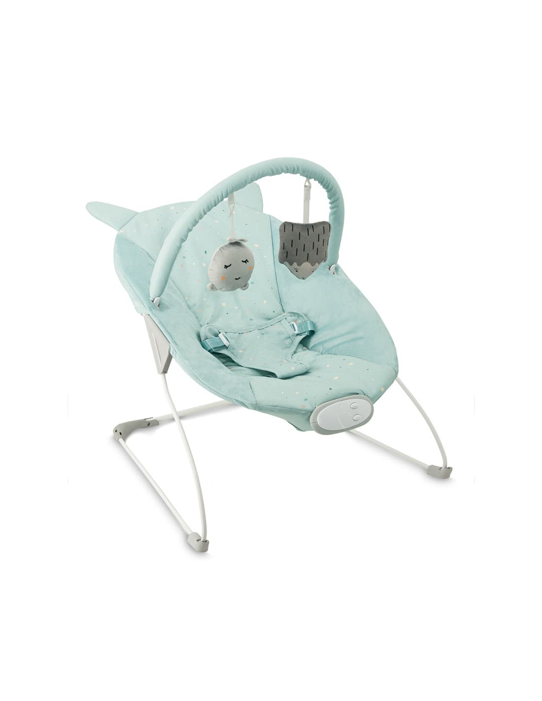 Шезлонг-гойдалка MoMi GLOSSY Blue BULE00043 Шезлонг-гойдалка MoMi GLOSSY Blue BULE00043