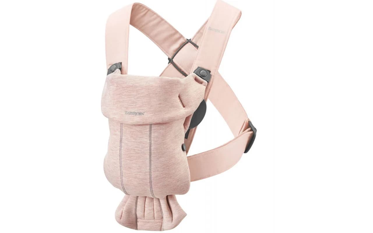 Рюкзак-кенгуру BabyBjorn Mini 3D Jersey 0777 Light Pink фото 2 Рюкзак-кенгуру BabyBjorn Mini 3D Jersey 0777 Light Pink фото 2
