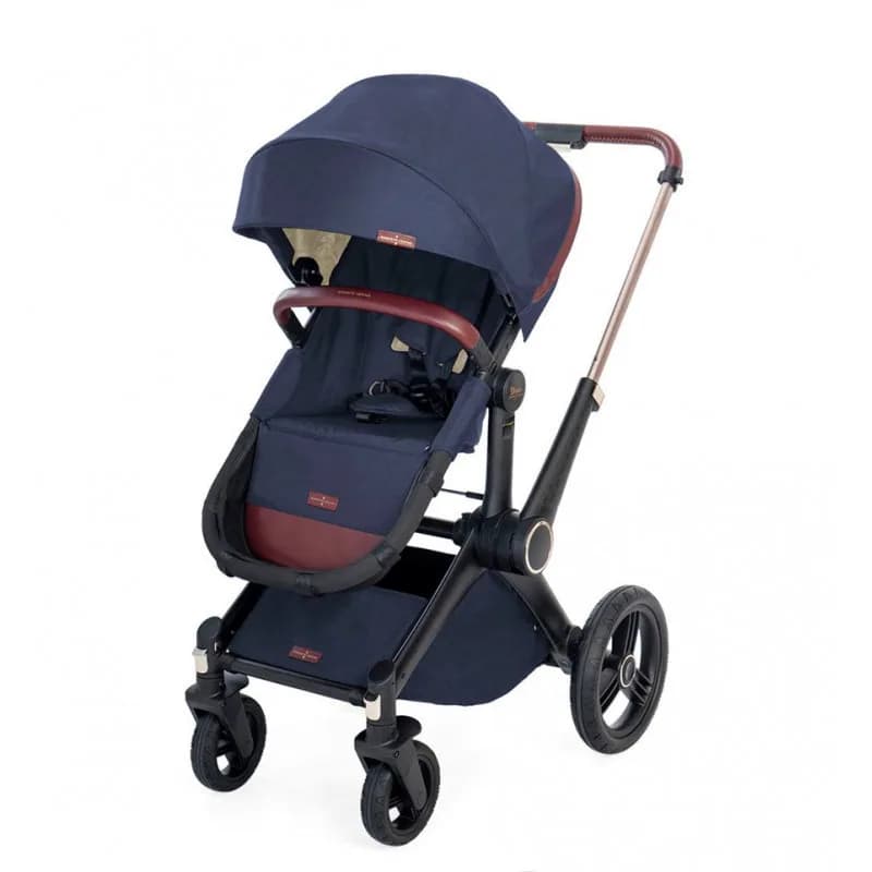 Коляска універсальна 2в1 Shom Roberto Verino Elegance 0320 Navy Blue фото 2 Коляска універсальна 2в1 Shom Roberto Verino Elegance 0320 Navy Blue фото 2
