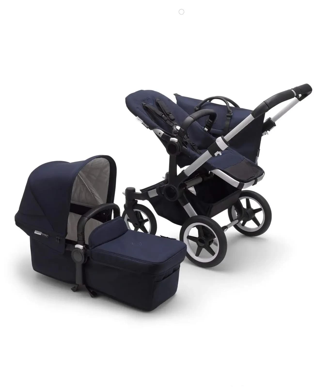 Прогулянковий блок Bugaboo до коляски для двійні DONKEY3 CLASSIC ALU/DARK NAVY 180128AA01 фото 2 Прогулянковий блок Bugaboo до коляски для двійні DONKEY3 CLASSIC ALU/DARK NAVY 180128AA01 фото 2