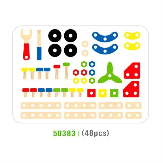Конструктор дерев'яний Viga Toys 48дет 50383 фото 2 Конструктор дерев'яний Viga Toys 48дет 50383 фото 2