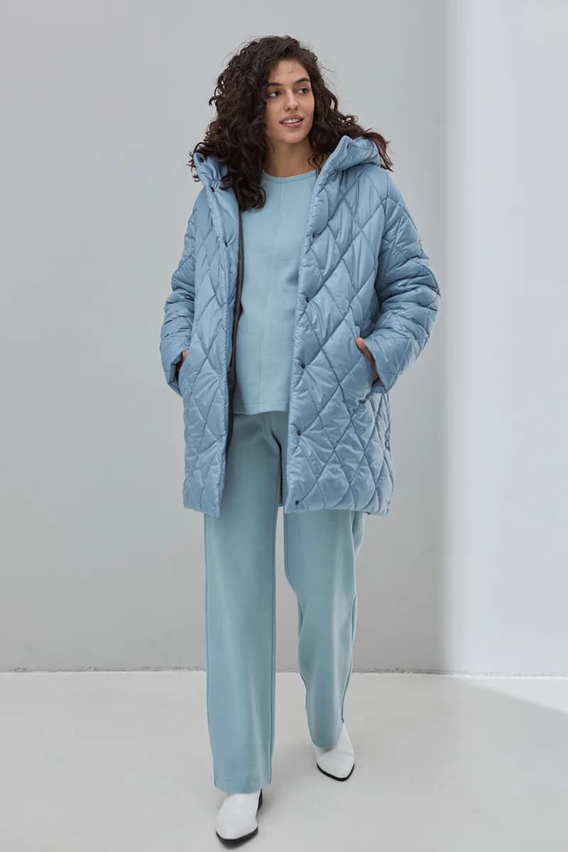 Куртка для вагітних S-XL Юла мама AKARI OW-43.022 -блакитний фото 7 Куртка для вагітних S-XL Юла мама AKARI OW-43.022 -блакитний фото 7