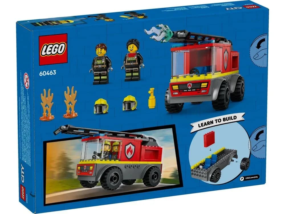 Конструктор Lego City Пожежна машина з драбиною 82дет 60463 фото 7 Конструктор Lego City Пожежна машина з драбиною 82дет 60463 фото 7