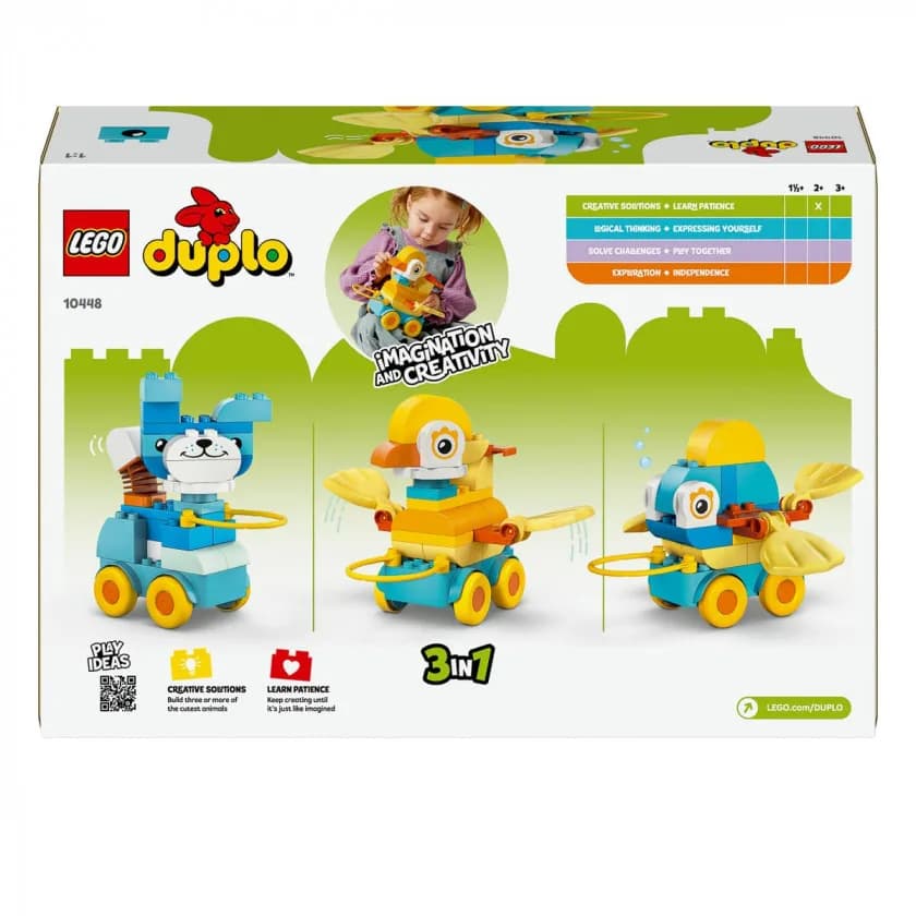Конструктор Lego Duplo Тварини на колесах 3в1 58дет 10448 фото 5 Конструктор Lego Duplo Тварини на колесах 3в1 58дет 10448 фото 5