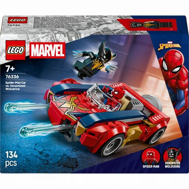 Конструктор Lego Super Heroes Автомобіль Людини-павука vs. Отруєний Росомаха 76336 фото 2 Конструктор Lego Super Heroes Автомобіль Людини-павука vs. Отруєний Росомаха 76336 фото 2