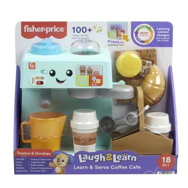 Іграшка інтерактивна Fisher-price Кавомашина HTW96 фото 2 Іграшка інтерактивна Fisher-price Кавомашина HTW96 фото 2