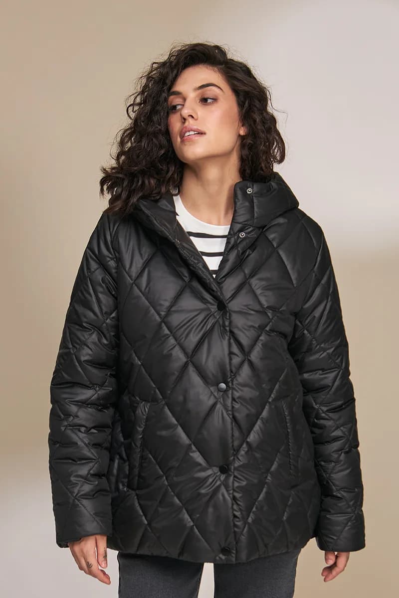 Куртка для вагітних S-XL Юла мама NOA OW-33.011 -чорний фото 2 Куртка для вагітних S-XL Юла мама NOA OW-33.011 -чорний фото 2
