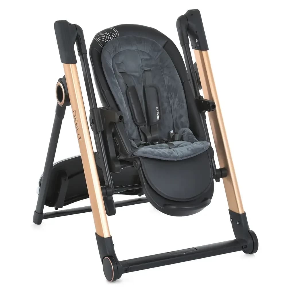 Стільчик для годування El Camino Debut ME 1102 Posh Black фото 2 Стільчик для годування El Camino Debut ME 1102 Posh Black фото 2