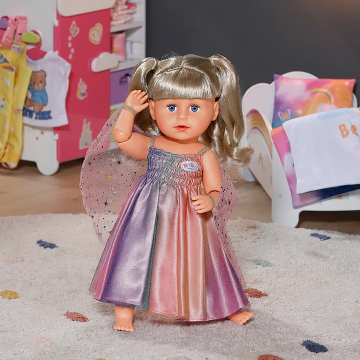 Одяг для ляльки Baby Born Сукня Веселка 836132 фото 3 Одяг для ляльки Baby Born Сукня Веселка 836132 фото 3