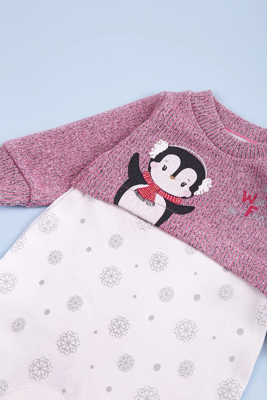 Комбінезон для дітей 50-74 For my baby 23411 -рожевий фото 3 Комбінезон для дітей 50-74 For my baby 23411 -рожевий фото 3