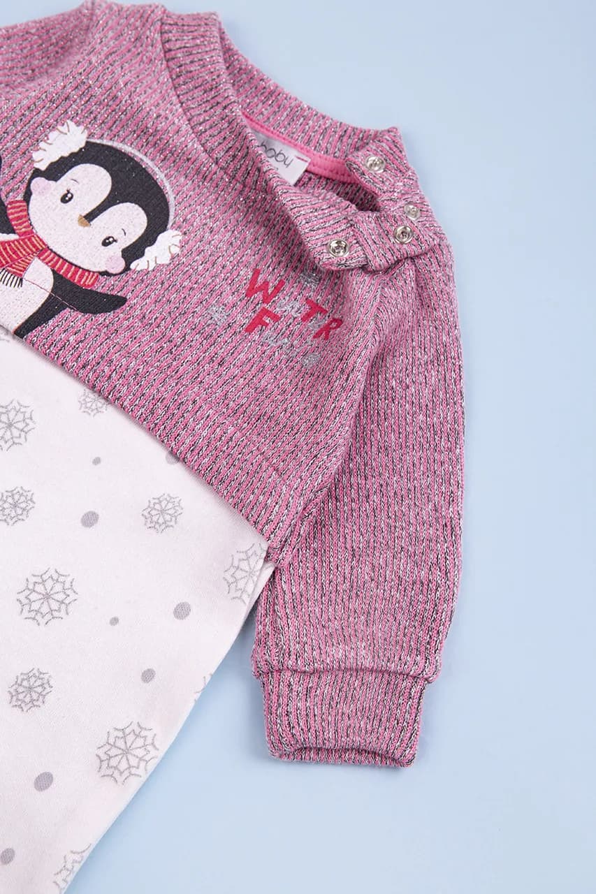 Комбінезон для дітей 50-74 For my baby 23411 -рожевий фото 2 Комбінезон для дітей 50-74 For my baby 23411 -рожевий фото 2