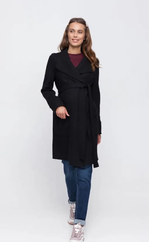 Кардиган для вагітних M-XL Юла мама COSMO OW-36.021 -чорний фото 2 Кардиган для вагітних M-XL Юла мама COSMO OW-36.021 -чорний фото 2