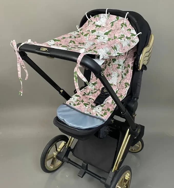 Матрацик бавовняний-латекс "Півонії та анемони" Decoza Moms 35х85 см MatsL3585-B040-S116 фото 2 Матрацик бавовняний-латекс "Півонії та анемони" Decoza Moms 35х85 см MatsL3585-B040-S116 фото 2