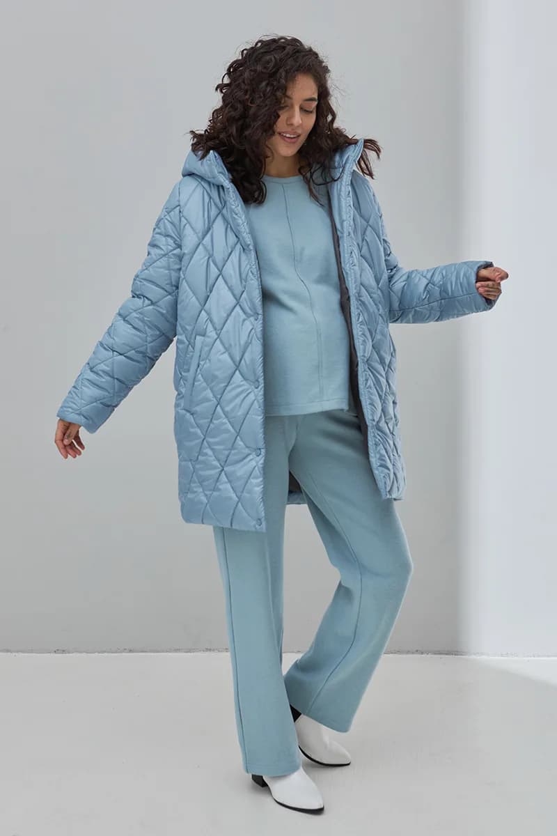 Куртка для вагітних S-XL Юла мама AKARI OW-43.022 -блакитний фото 8 Куртка для вагітних S-XL Юла мама AKARI OW-43.022 -блакитний фото 8