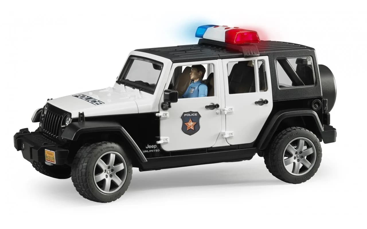 Джип Поліція Wrangler Unlimited Rubicon з фігуркою поліцейського Bruder 02526 фото 5 Джип Поліція Wrangler Unlimited Rubicon з фігуркою поліцейського Bruder 02526 фото 5
