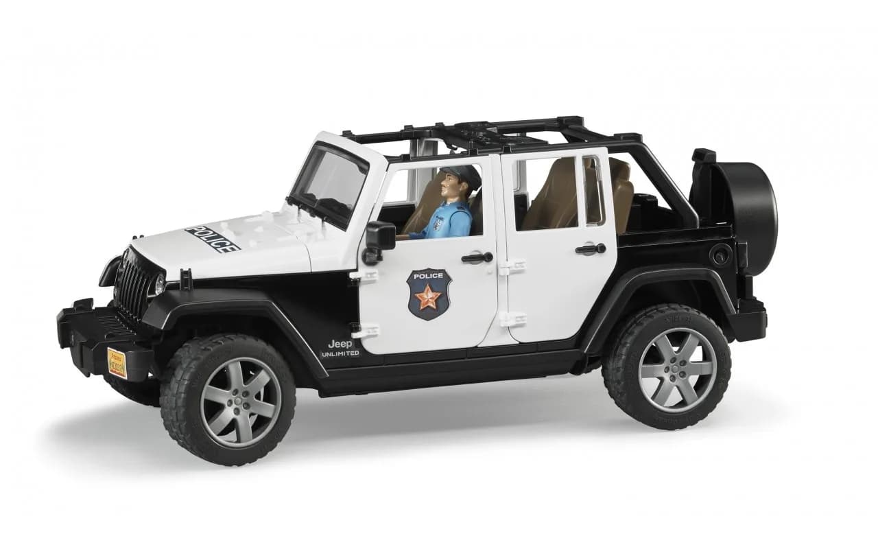 Джип Поліція Wrangler Unlimited Rubicon з фігуркою поліцейського Bruder 02526 фото 7 Джип Поліція Wrangler Unlimited Rubicon з фігуркою поліцейського Bruder 02526 фото 7