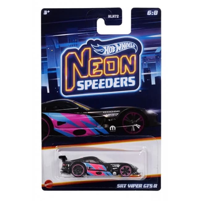 Машина тематична Hot Wheels Неонові перегонові HLH72 фото 3 Машина тематична Hot Wheels Неонові перегонові HLH72 фото 3