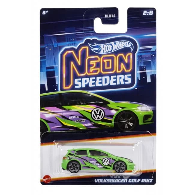 Машина тематична Hot Wheels Неонові перегонові HLH72 фото 9 Машина тематична Hot Wheels Неонові перегонові HLH72 фото 9