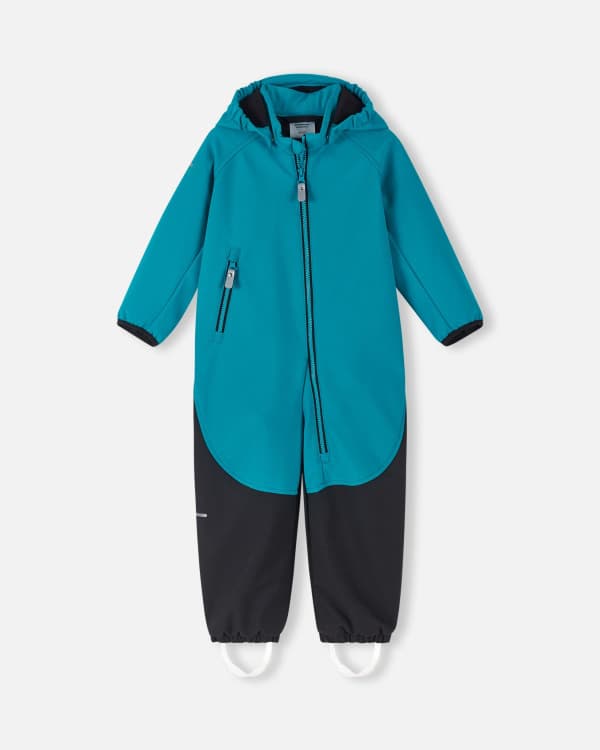Комбінезон для хлопчика Reima Softshell Mjosa демісезонний бірюзово-чорний Комбінезон для хлопчика Reima Softshell Mjosa демісезонний бірюзово-чорний