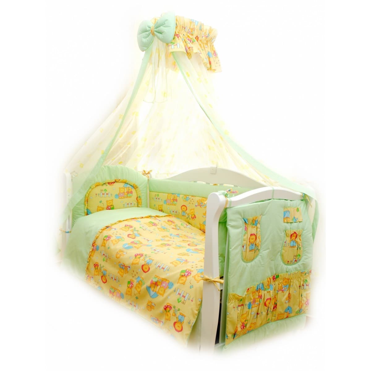 Постільний комплект Twins Standard Basic Пухнасті ведмедики 8од 4050-CB-012 Постільний комплект Twins Standard Basic Пухнасті ведмедики 8од 4050-CB-012