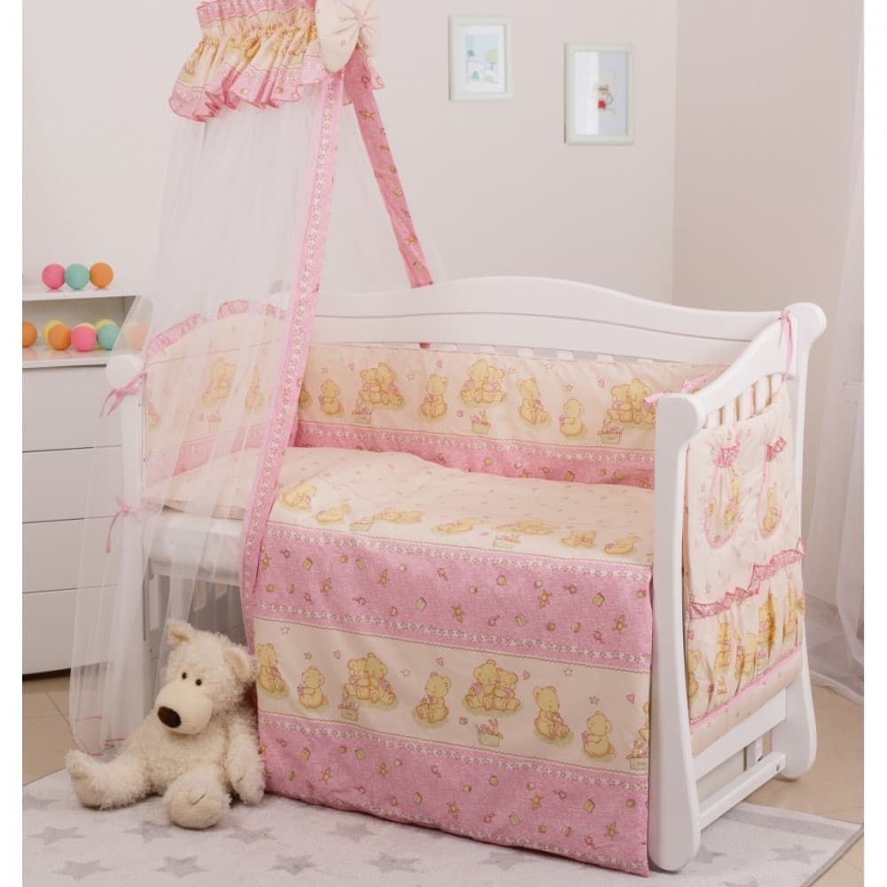 Постільний комплект Twins Standard Basic Ведмедики з зіркою 8од 4050-CB-016 Постільний комплект Twins Standard Basic Ведмедики з зіркою 8од 4050-CB-016