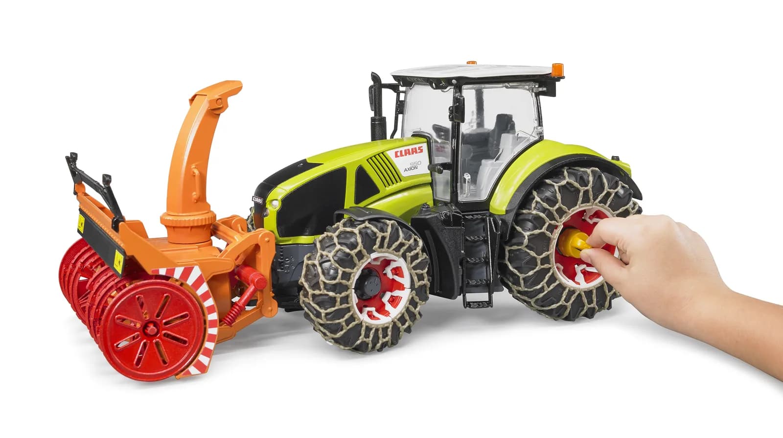 Трактор Claas Axion 950 для прибирання снігу 1:16 Bruder 03017 фото 10 Трактор Claas Axion 950 для прибирання снігу 1:16 Bruder 03017 фото 10
