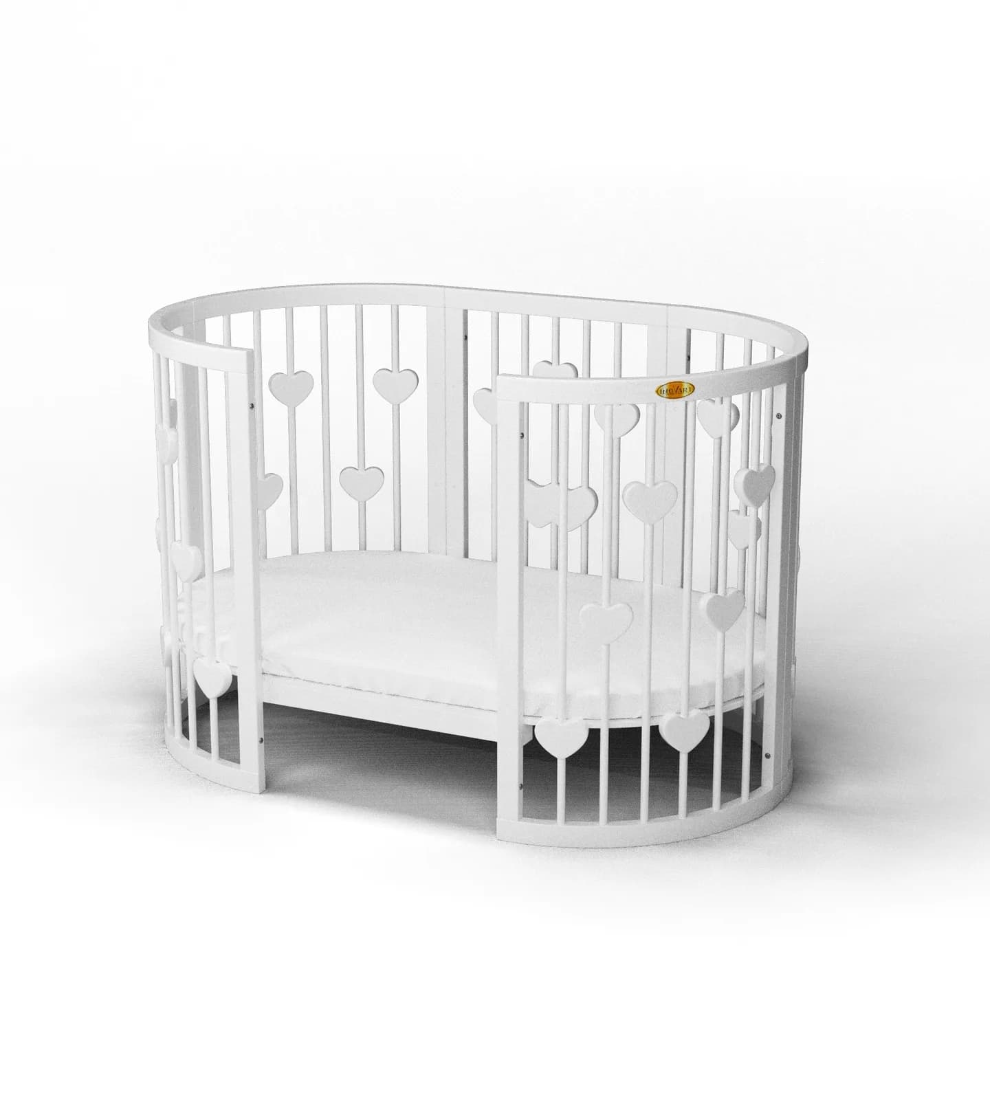 Ліжко-трансформер дитяче IngVart Smart bed Round 9в1 серця 2349003 фото 3 Ліжко-трансформер дитяче IngVart Smart bed Round 9в1 серця 2349003 фото 3