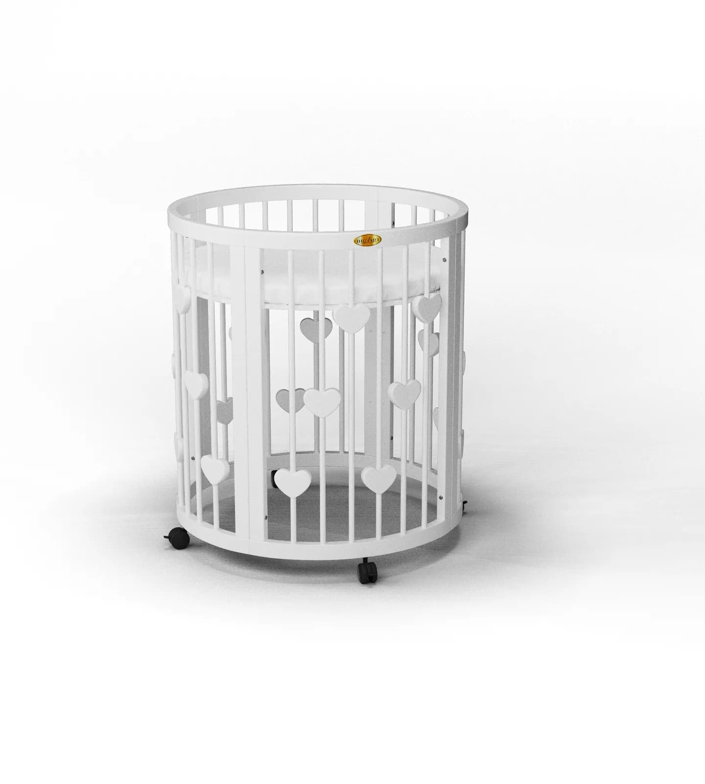 Ліжко-трансформер дитяче IngVart Smart bed Round 9в1 серця 2349003 фото 4 Ліжко-трансформер дитяче IngVart Smart bed Round 9в1 серця 2349003 фото 4
