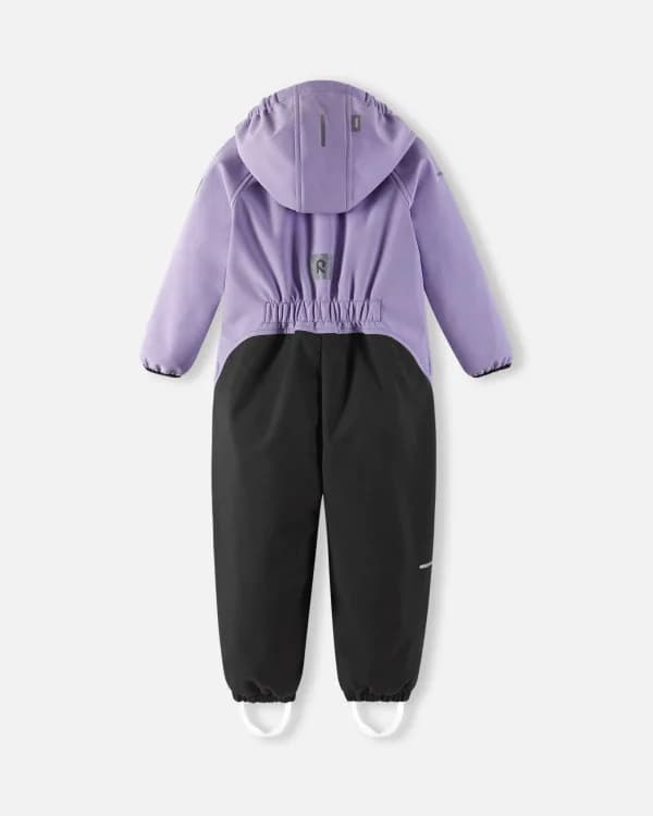 Комбінезон для дівчинки Reima Softshell Mjosa демісезонний бузково-чорний фото 2 Комбінезон для дівчинки Reima Softshell Mjosa демісезонний бузково-чорний фото 2